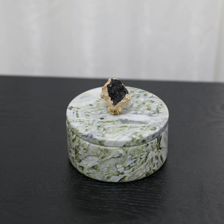 Dekorative Stein Schmuckbox