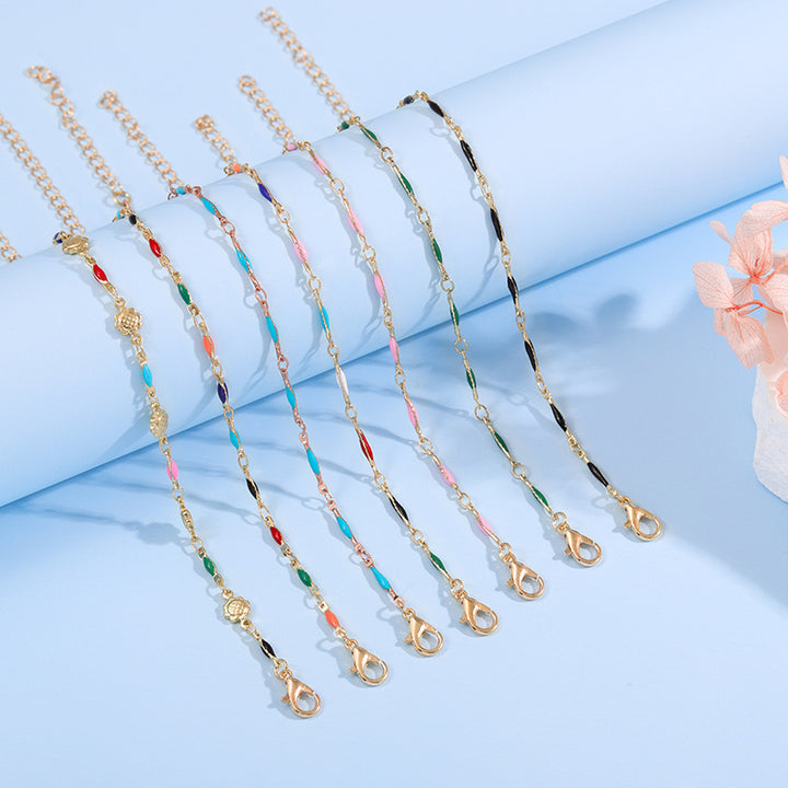 Elegante verstellbare Edelstein-Kettenarmband Karnz