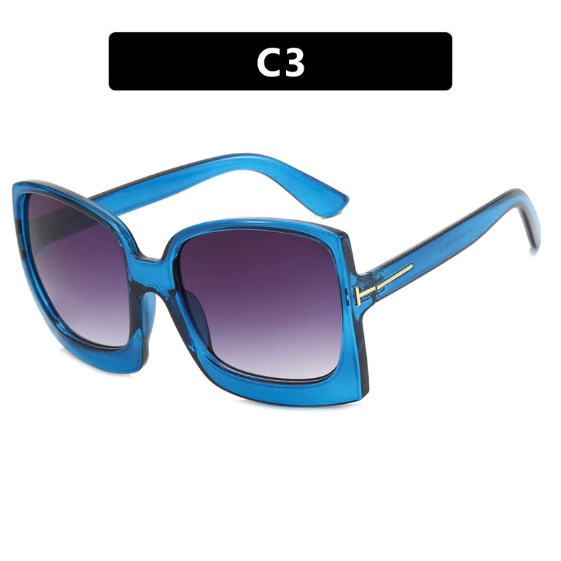 Damen oversized Sonnenbrille im modernen quadratischen Design mit verspiegelten Gläsern Karnz