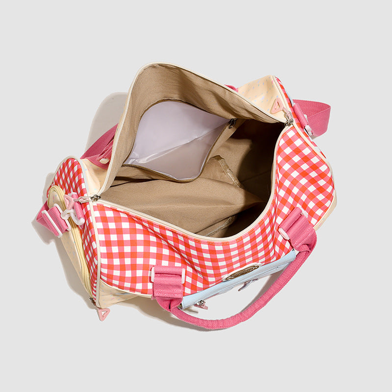Verspielt gemusterte Tragetasche Duffle Bag Karnz