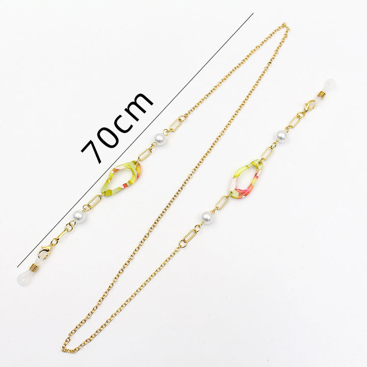 Dekorative Statement Brillen Kette Karnz