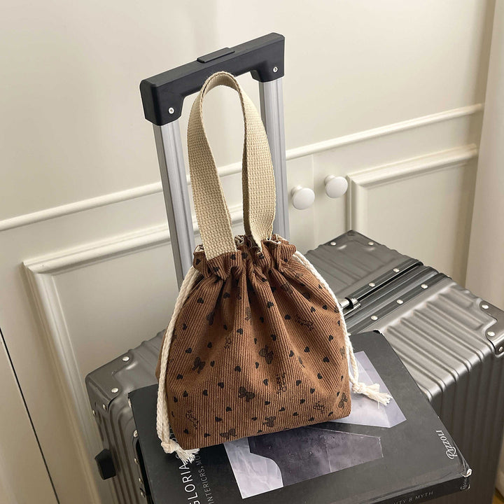WoTextured Drawstring Mini Tasche Karnz