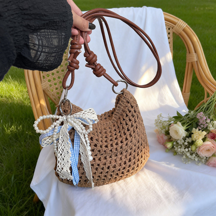 Gehäkelte Schultertasche