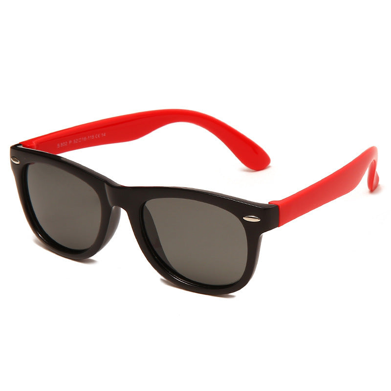 Karnz | Kinder Flex Sonnenbrille mit flexiblem und robustem Rahmen