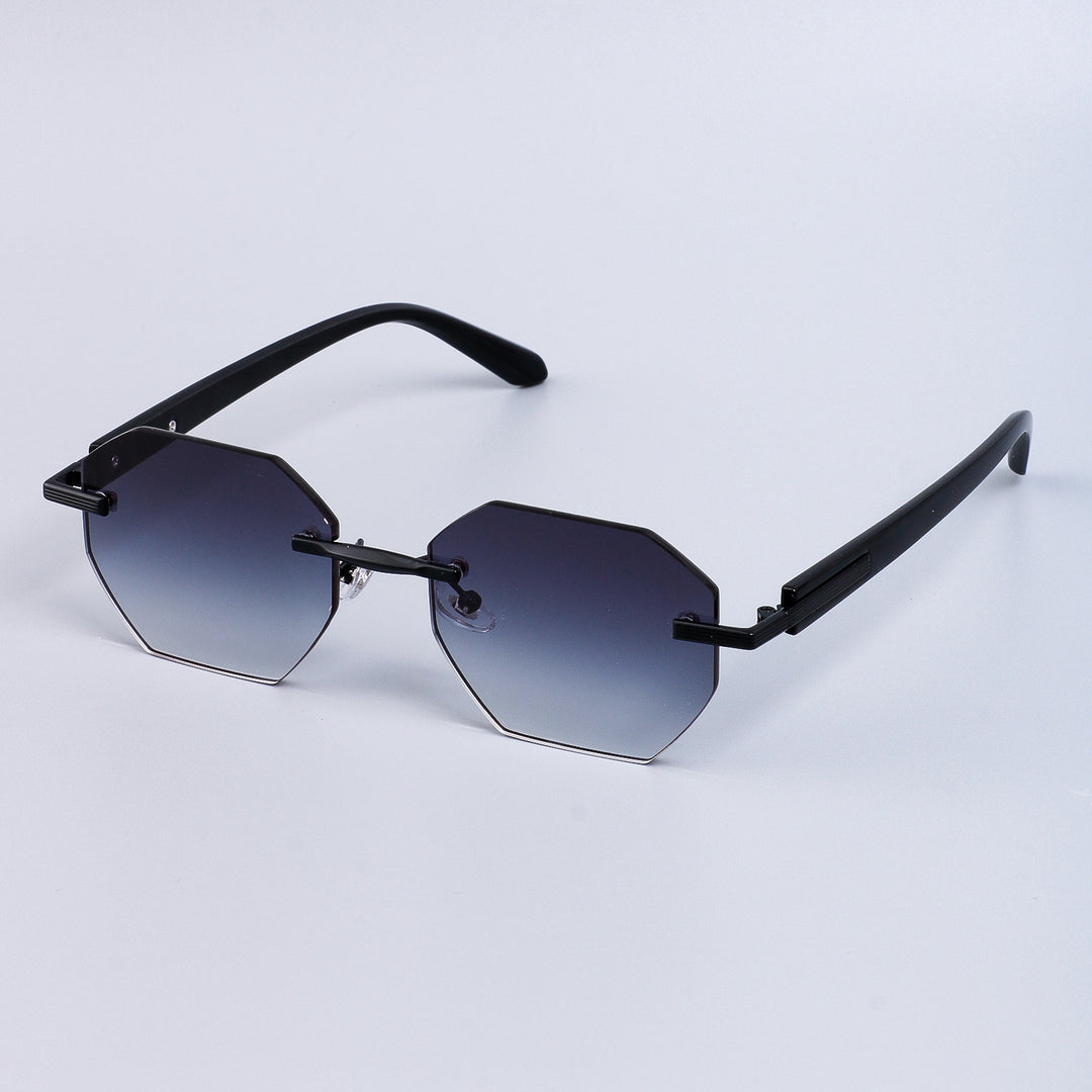 Damen stilvolle Sonnenbrille im modischen Achtkant-Design mit hochwertigem Rahmen Karnz