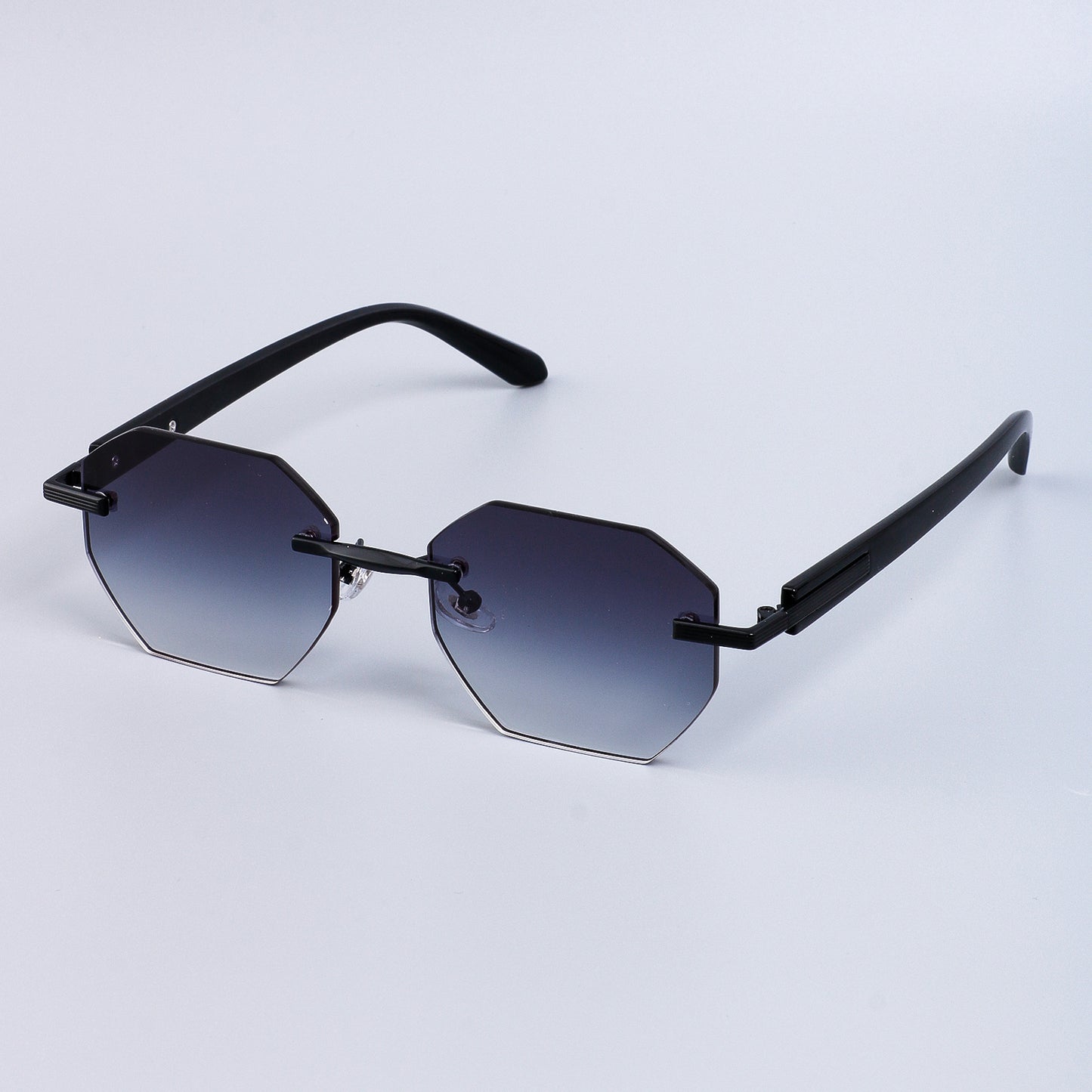 Damen stilvolle Sonnenbrille im modischen Achtkant-Design mit hochwertigem Rahmen Karnz