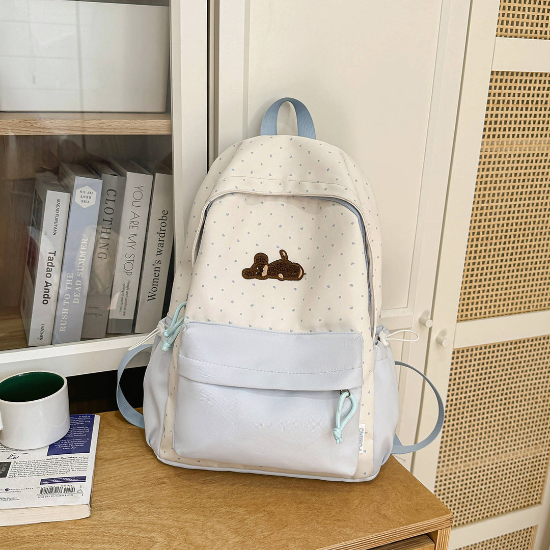 Verspielter gepunkteter animierter Rucksack Karnz