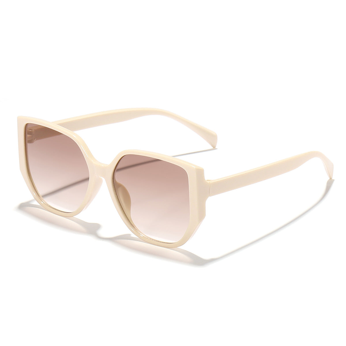 Damen modische quadratische Sonnenbrille mit breitem Rahmen und UV-Schutz Karnz