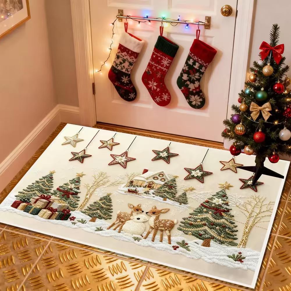 Dekorativer Weihnachts Fußmatte