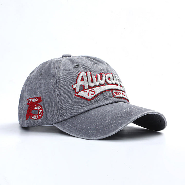 Vintage-inspirierte bestickte Baseballmütze