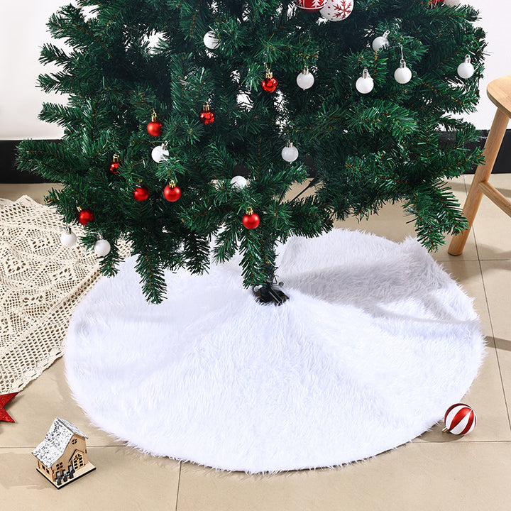 Stilvolle Weihnachtsbaum-Decke aus Plüsch Karnz
