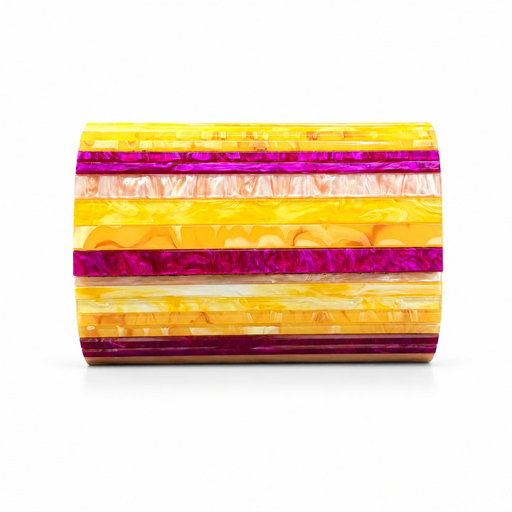 Künstlerische ovale Acryl-Clutch