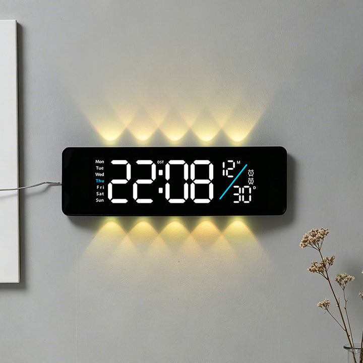 Digitaler Displaywecker mit Wochentagsanzeige und Temperatur Karnz