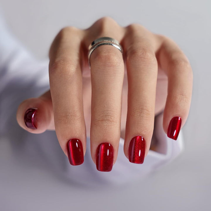 Glänzendes Gel Press-On Nagelset Karnz