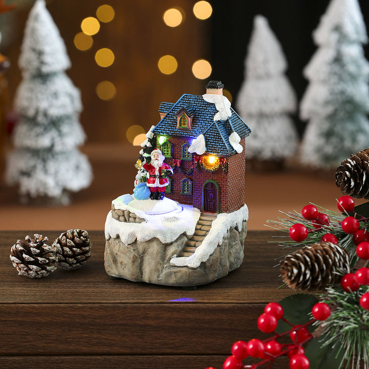 LED beleuchtete Weihnachtsdorfhaus Dekoration Karnz
