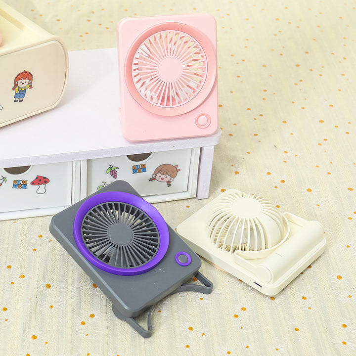 Damen Tragbarer USB Tischventilator mit kompaktem Design und mehreren Geschwindigkeitsmodi Karnz