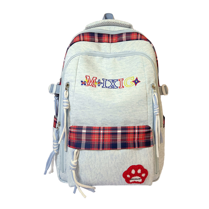 Verspielter Karomuster Rucksack Karnz