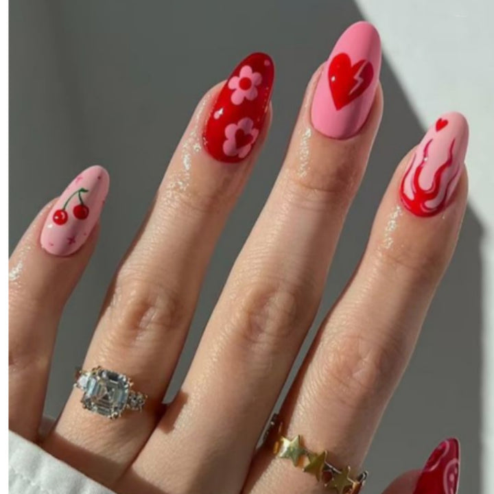 Tierisch inspiriertes Press-On-Nagelkunst-Set Karnz