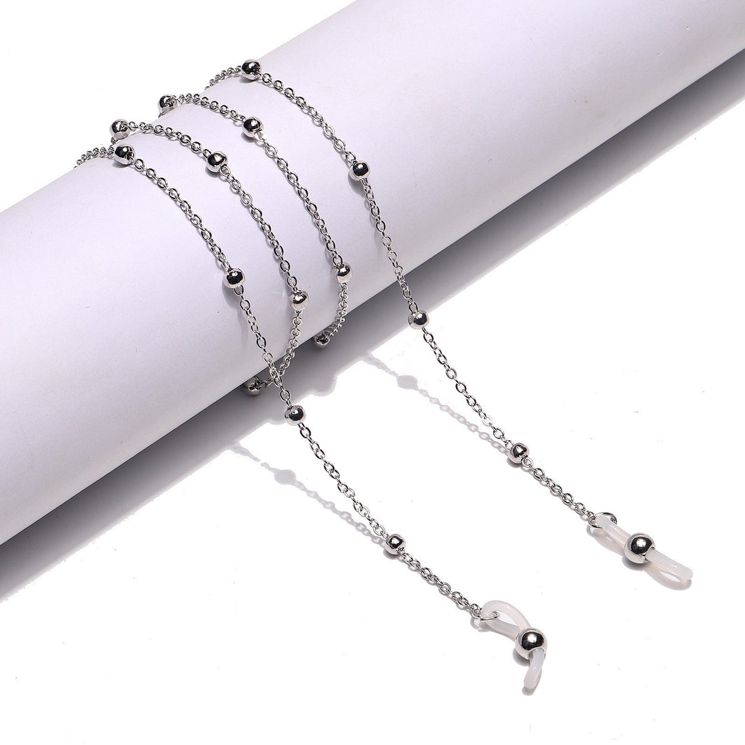 Eleganter herzförmiger Perlenkette Brillenhalter Karnz