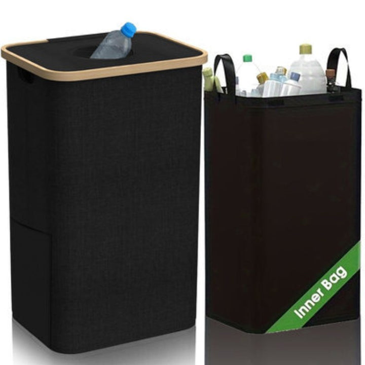 Multifunktionale Wäscheaufbewahrungsbox mit Bambusdeckel Karnz