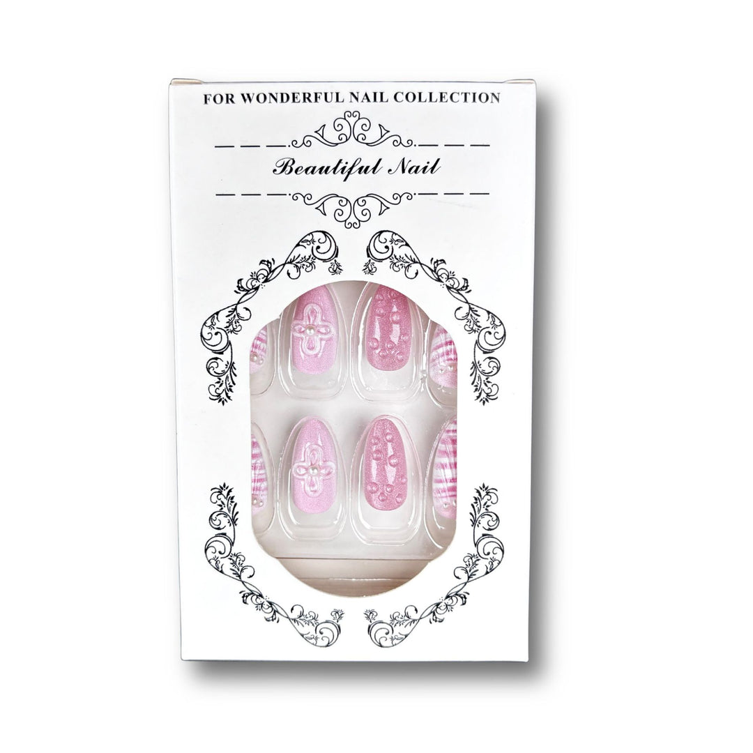 Elegantes dekoratives Press-On-Nagelset 1790745418