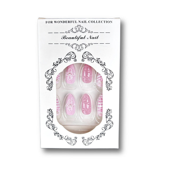 Elegantes dekoratives Press-On-Nagelset 1790745418