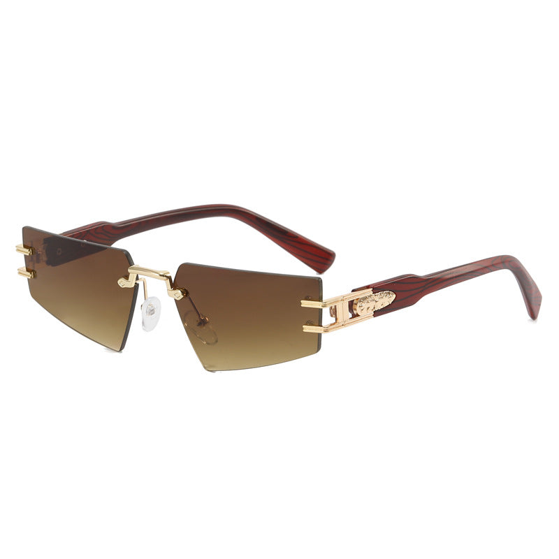 Damen modische Sonnenbrille mit eleganter quadratischer Rahmenkonstruktion und luxuriösen Details Karnz