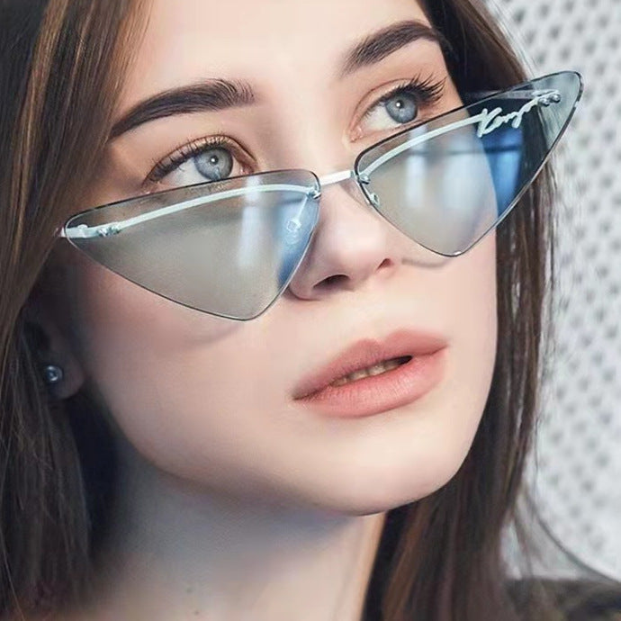 Damen Trendige Cat-Eye Sonnenbrille mit femininem Rahmen Karnz