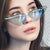 Damen Trendige Cat-Eye Sonnenbrille mit femininem Rahmen Karnz