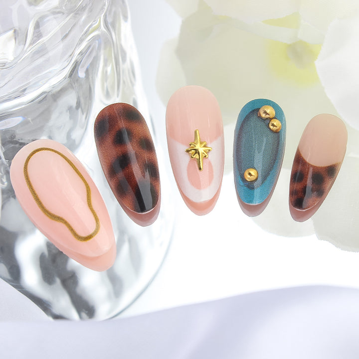 Eleganter Gel Press-On Nagel Set Karnz