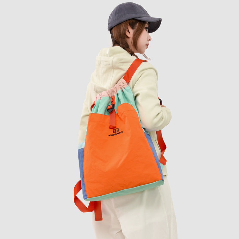 Farbenfroher Kordelzug Rucksack Karnz