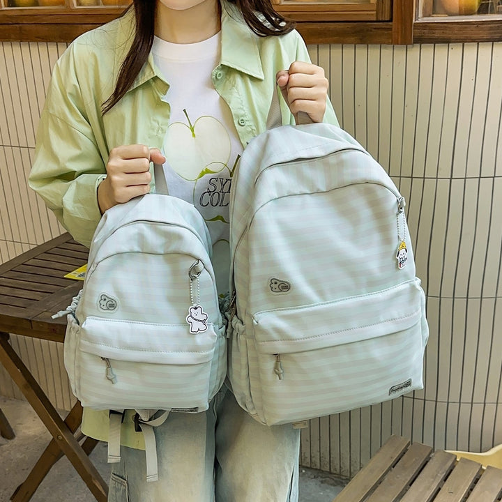Süßes Cartoon-Design gestreifter Rucksack Karnz