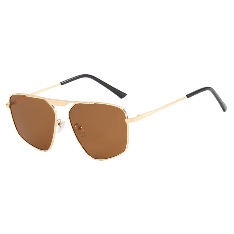 Damen Sonnenbrille im modernen, geometrischen Design mit robustem Metallrahmen Karnz