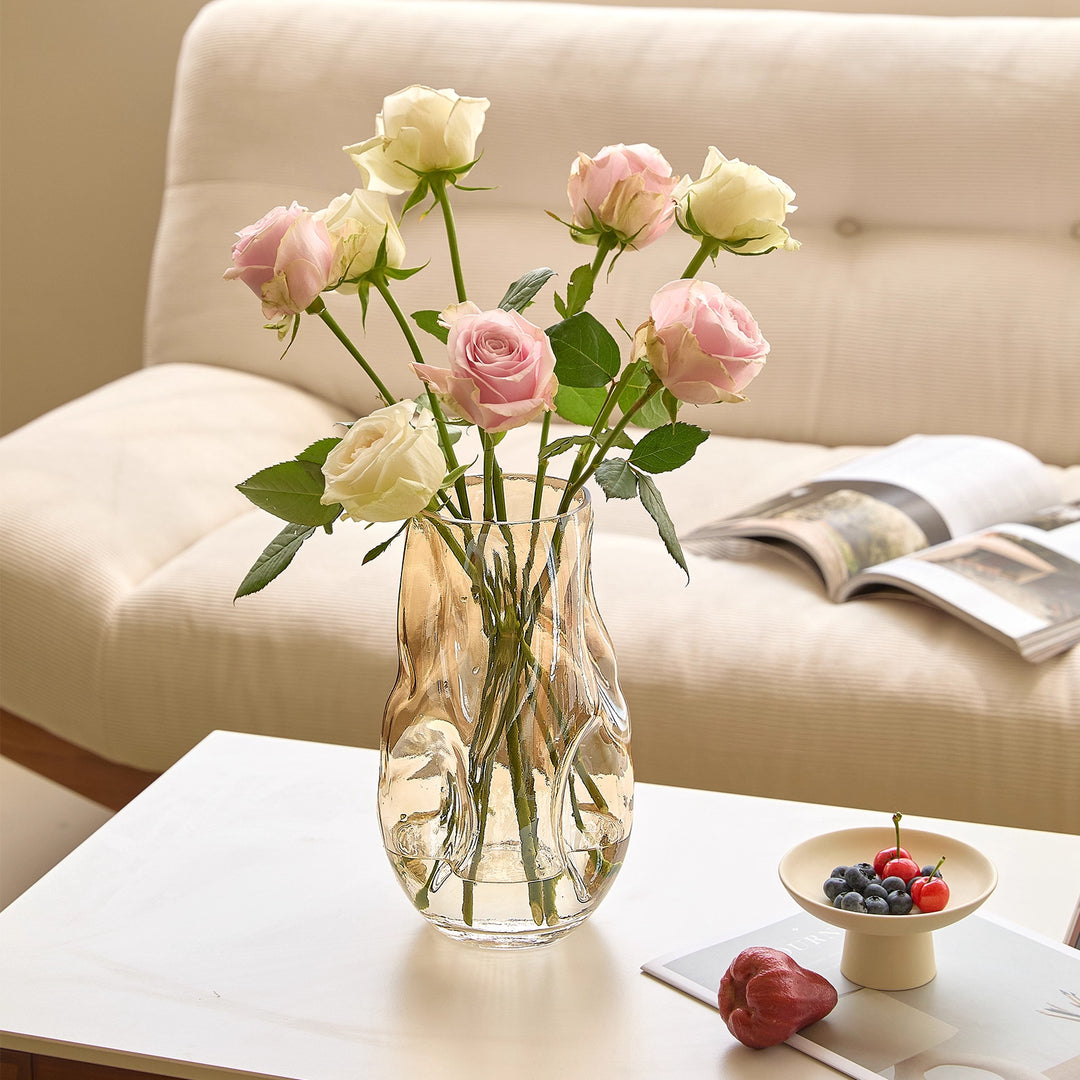Dekorat vase aus glas
