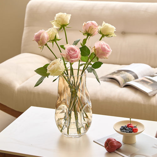 Dekorat vase aus glas