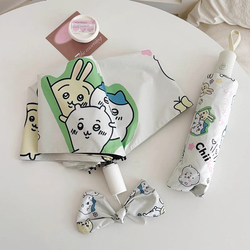 Damen Faltbarer Regenschirm mit niedlichen Cartoon-Motiven Karnz