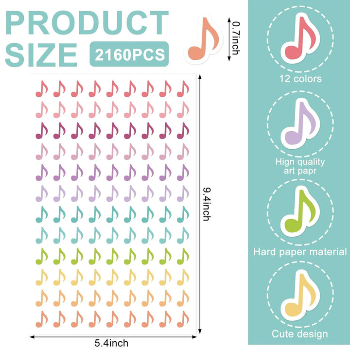 Musiknote Dekorative Aufkleber Set Karnz