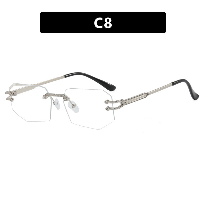 Damen geometrische Fashion-Sonnenbrille Karnz