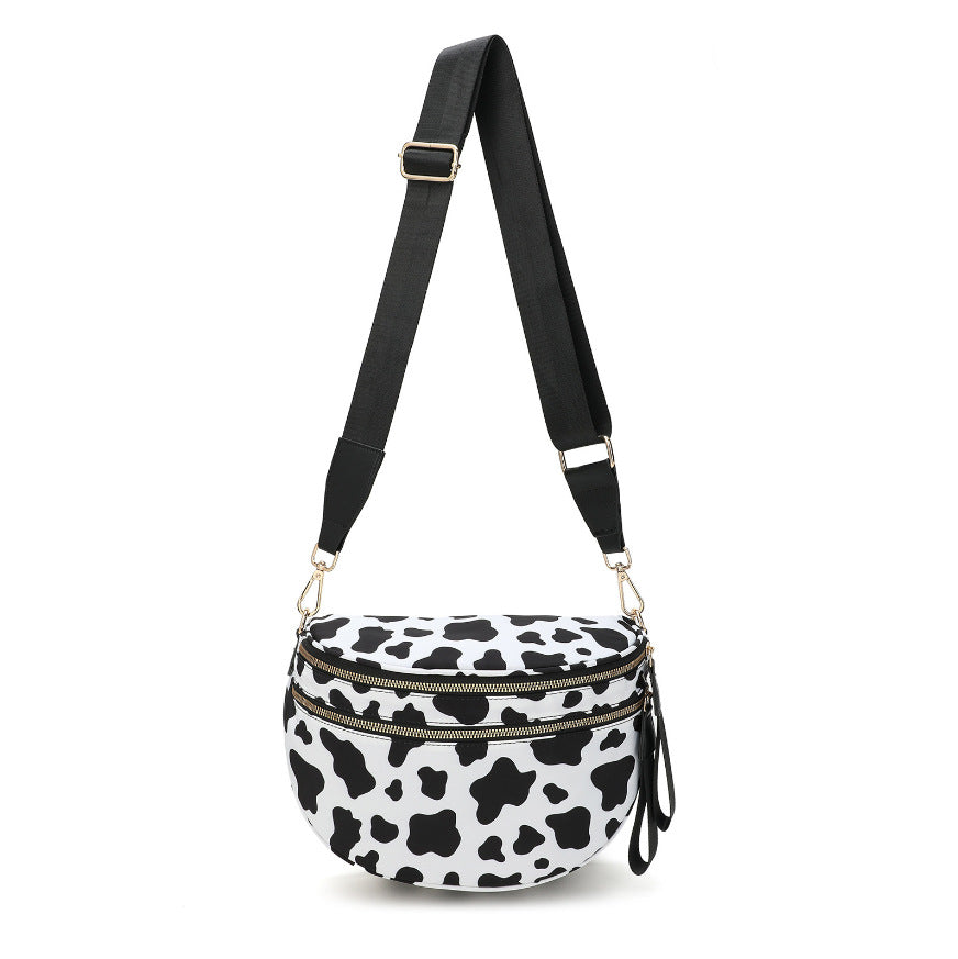Damen modische Crossbody-Tasche mit zwei Fächern Karnz