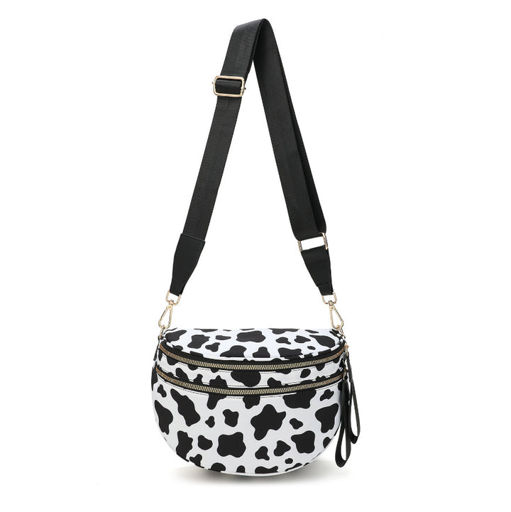 Damen modische Crossbody-Tasche mit zwei Fächern Karnz