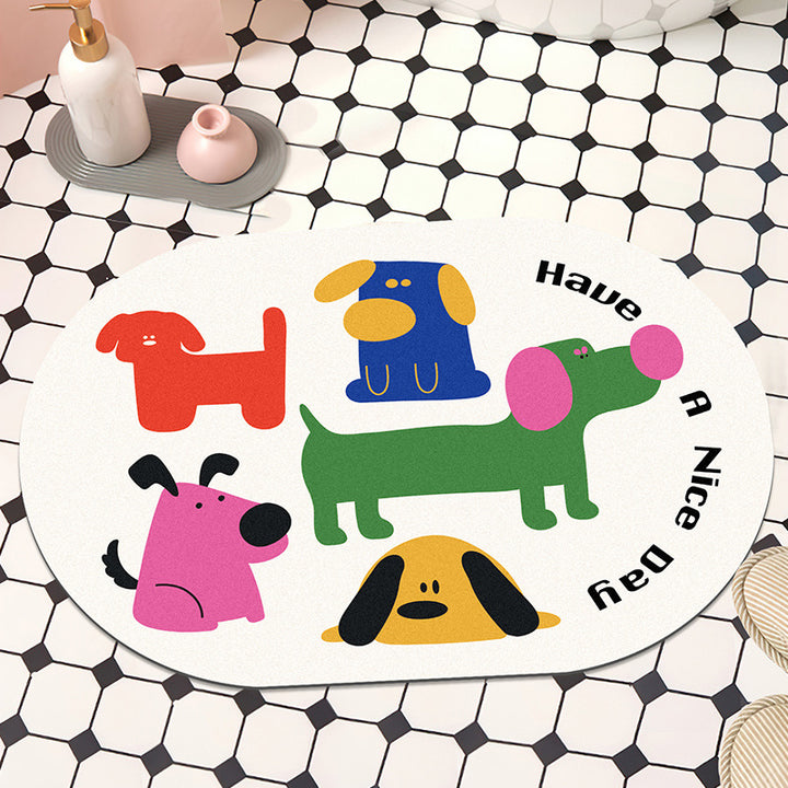 Lustige Hundethemen-Badewanne