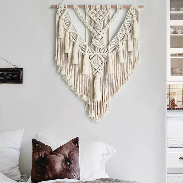 Macrame Wandbehang Karnz