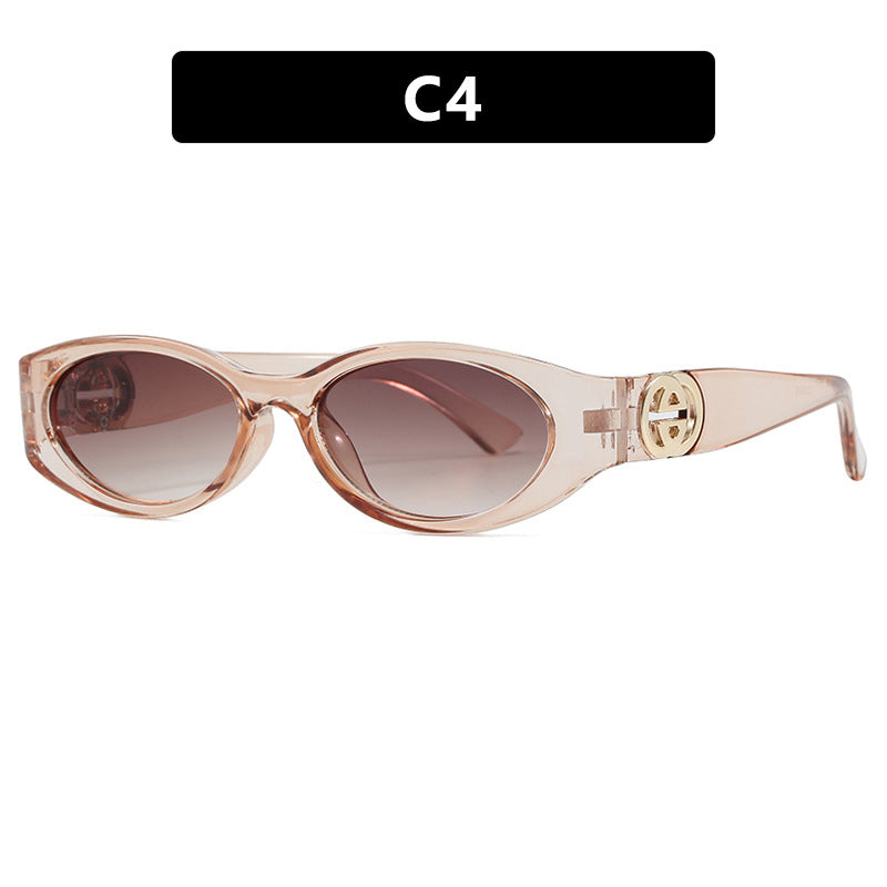 Damen modische Katzenaugen-Sonnenbrille mit schützendem UV-Filter und luxuriösen Akzenten Karnz
