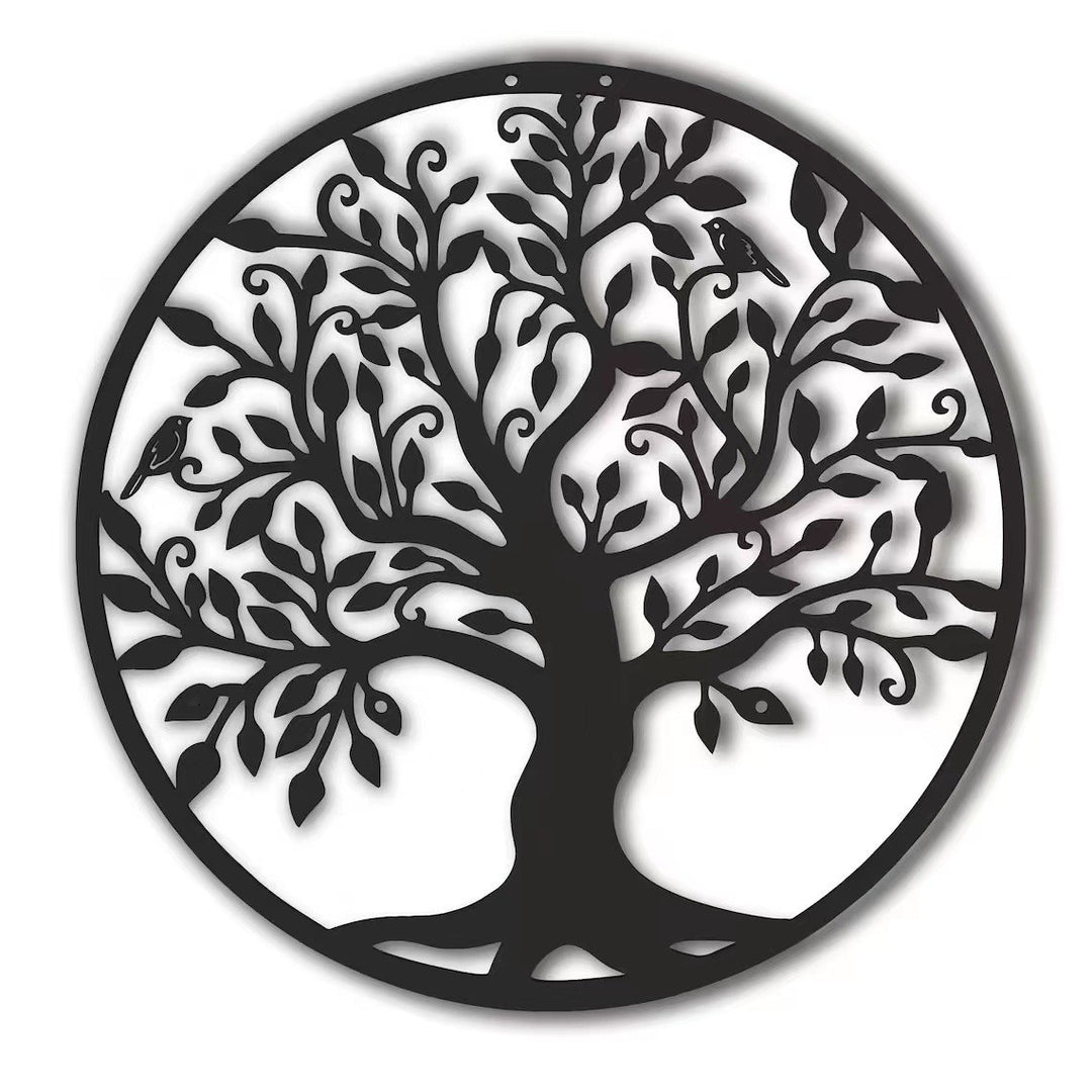 Wandmontierte Lebensbaum-Skulptur Karnz