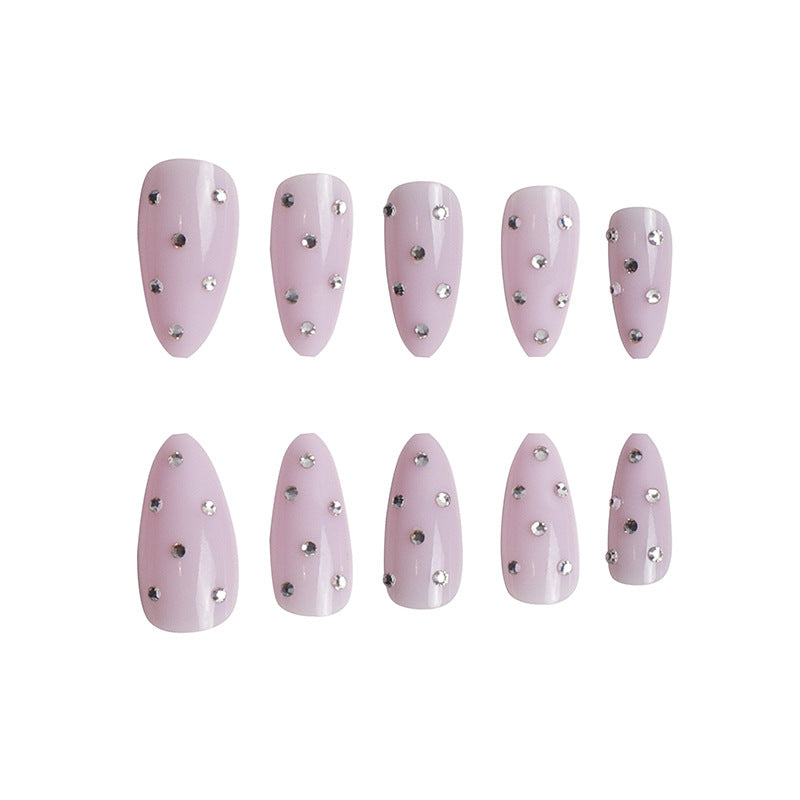 Elegantes glitzerndes Press-On-Nagel-Set Karnz