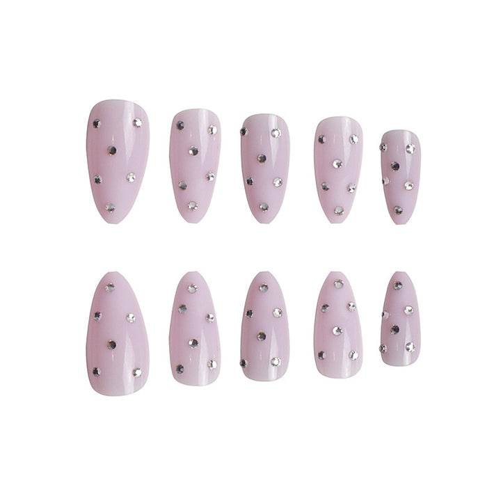 Elegantes glitzerndes Press-On-Nagel-Set Karnz