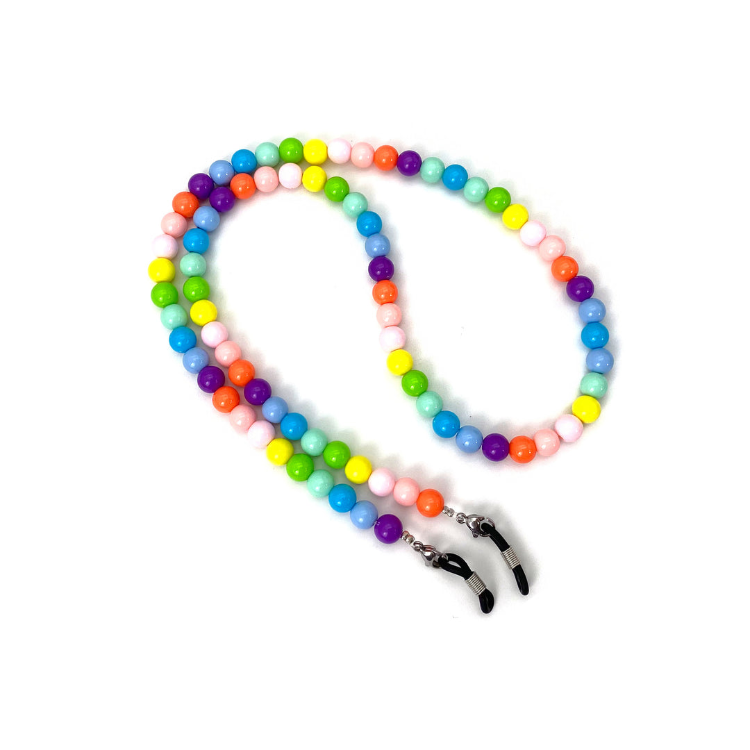 Bunte Perlen Sonnenbrillen Kette Karnz