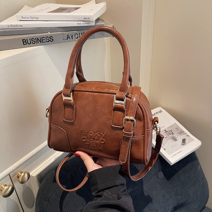 Luxuriöse Strukturierte Handtasche aus Fauxleder Karnz