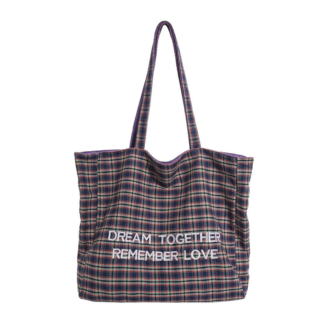 Plaid gemusterte Tragetasche Karnz