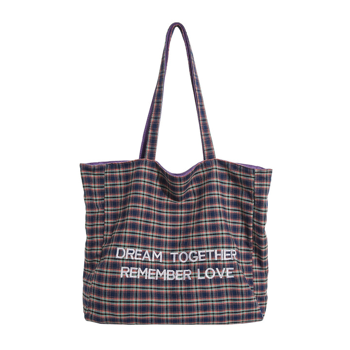 Plaid gemusterte Tragetasche Karnz